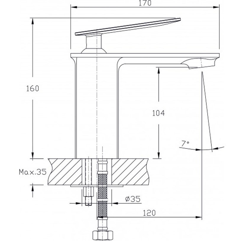 ***СМЕСИТЕЛ ЕЛЛА ЗА УМИВАЛНИК 1455155 ***СМЕСИТЕЛ ЕЛЛА ЗА УМИВАЛНИК 1455155