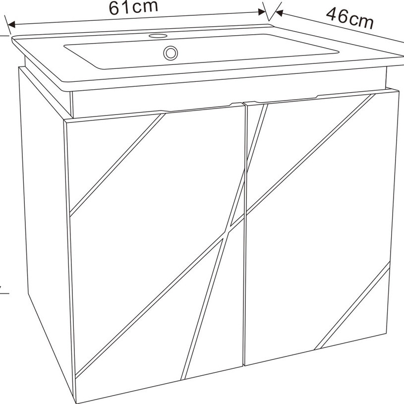 ШКАФ С УМИВАЛНИК 6046W ШКАФ С УМИВАЛНИК 6046W