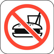 СТИКЕР 12Х12 CM "БЕЗ ХРАНИ И НАПИТКИ" СТИКЕР 12Х12 CM "БЕЗ ХРАНИ И НАПИТКИ"