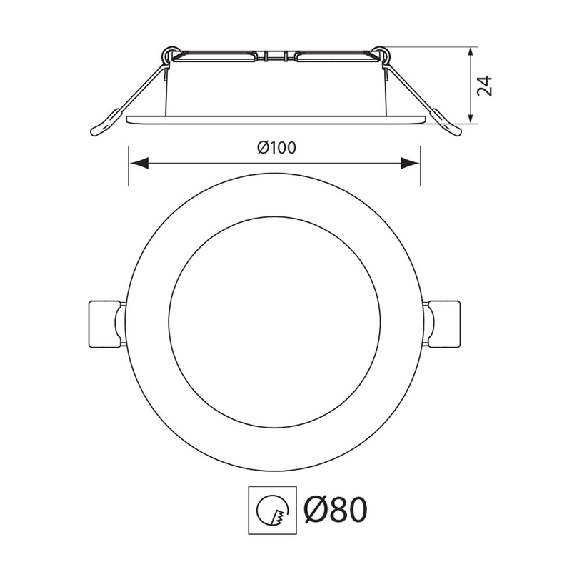 LED луна MONI LED 5W CL-4000K LED луна MONI LED 5W CL-4000K