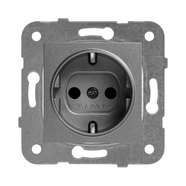 Контакт Шуко ед мех т.сив IP20 Karre+ Контакт Шуко ед мех т.сив IP20 Karre+