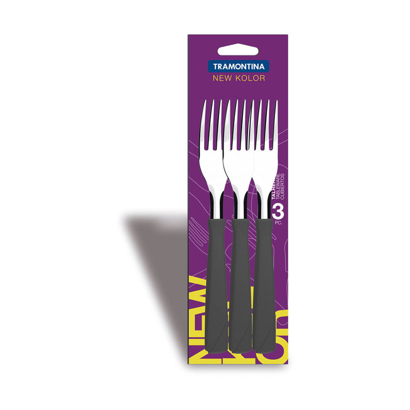 ВИЛИЦА ПЛАСТМ.ДРЪЖКА,3БР,ЧЕРНИ New Kolor ВИЛИЦА ПЛАСТМ.ДРЪЖКА,3БР,ЧЕРНИ New Kolor