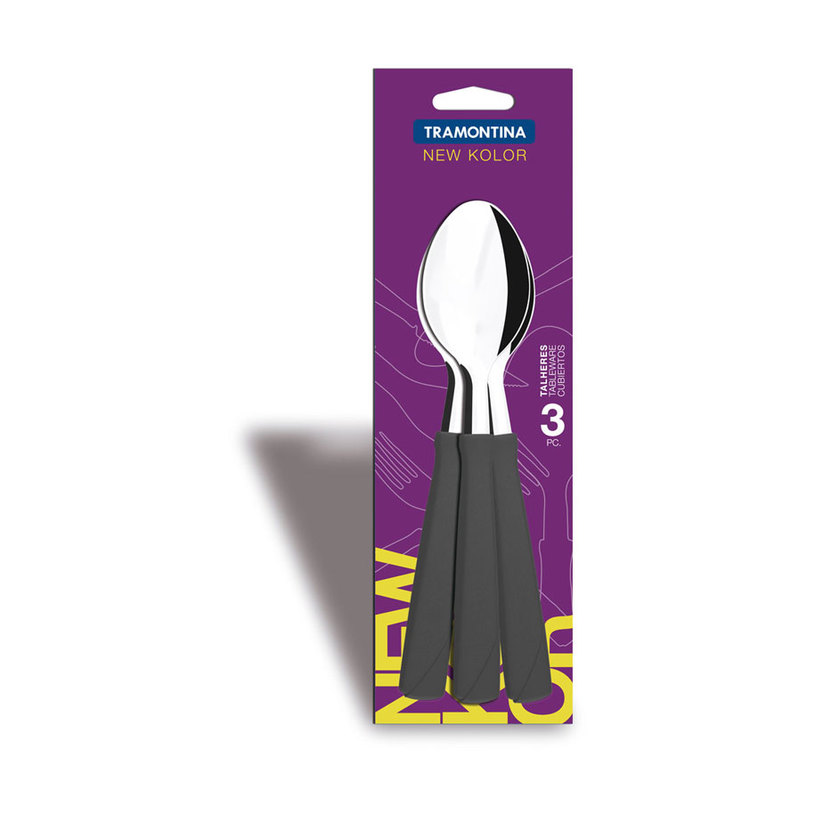 &ЛЪЖИЦА ПЛАСТМ.ДРЪЖК,3БР ЧЕРНИ New Kolor &ЛЪЖИЦА ПЛАСТМ.ДРЪЖК,3БР ЧЕРНИ New Kolor