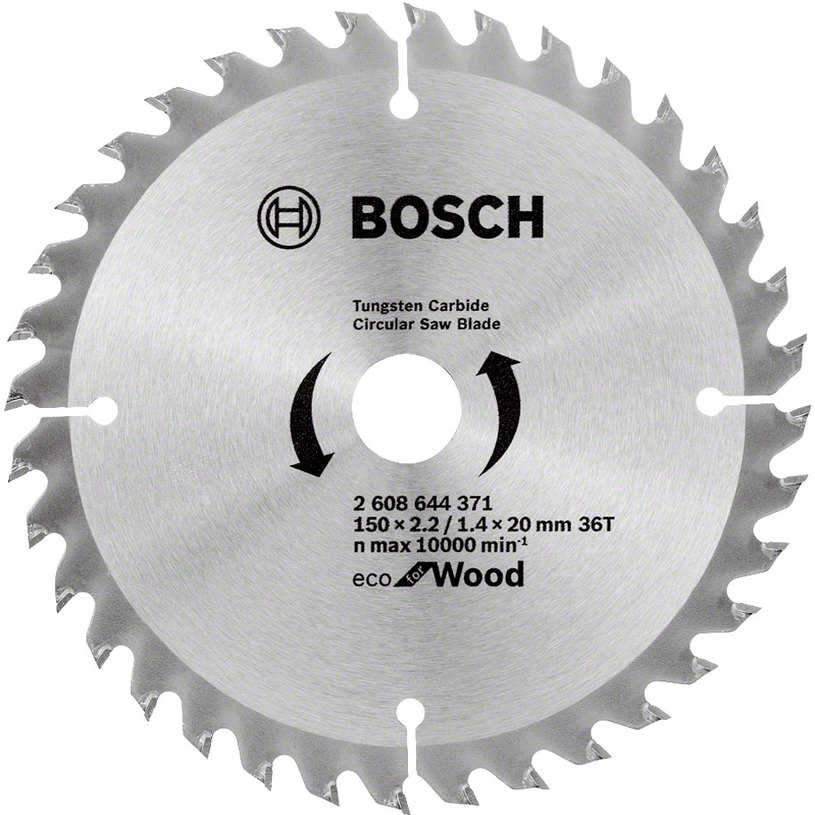 BOSCH ЦИРК.ДИСК ДЪРВО 150X2.2/1.4X20 36T BOSCH ЦИРК.ДИСК ДЪРВО 150X2.2/1.4X20 36T