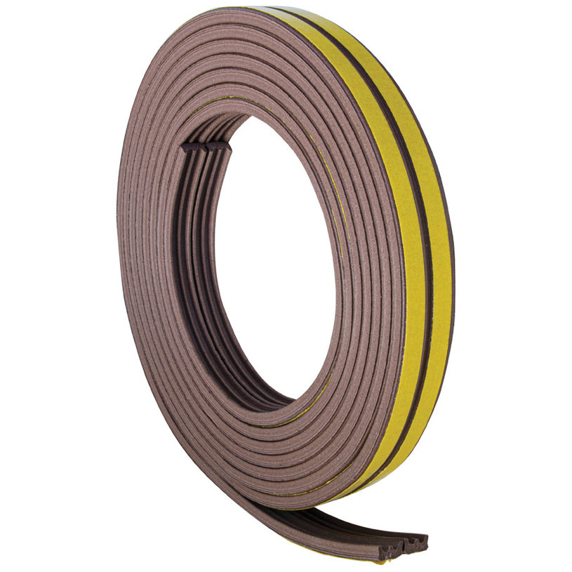 ГУМЕН УПЛЪТНИТЕЛ Е-ПРОФИЛ КАФЯВ 6 m/4 mm ГУМЕН УПЛЪТНИТЕЛ Е-ПРОФИЛ КАФЯВ 6 m/4 mm