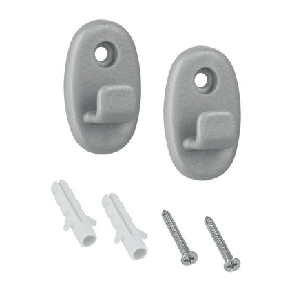 Аксесоар за закачане, 2 куки+винт Аксесоар за закачане, 2 куки+винт