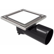 ПОДОВ СИФОН РОГОВ 110Х110 С ВГРАДЕНО СТЪКЛО БЯЛО AKVO DS-11-CD-5 ПОДОВ СИФОН РОГОВ 110Х110 С ВГРАДЕНО СТЪКЛО БЯЛО AKVO DS-11-CD-5