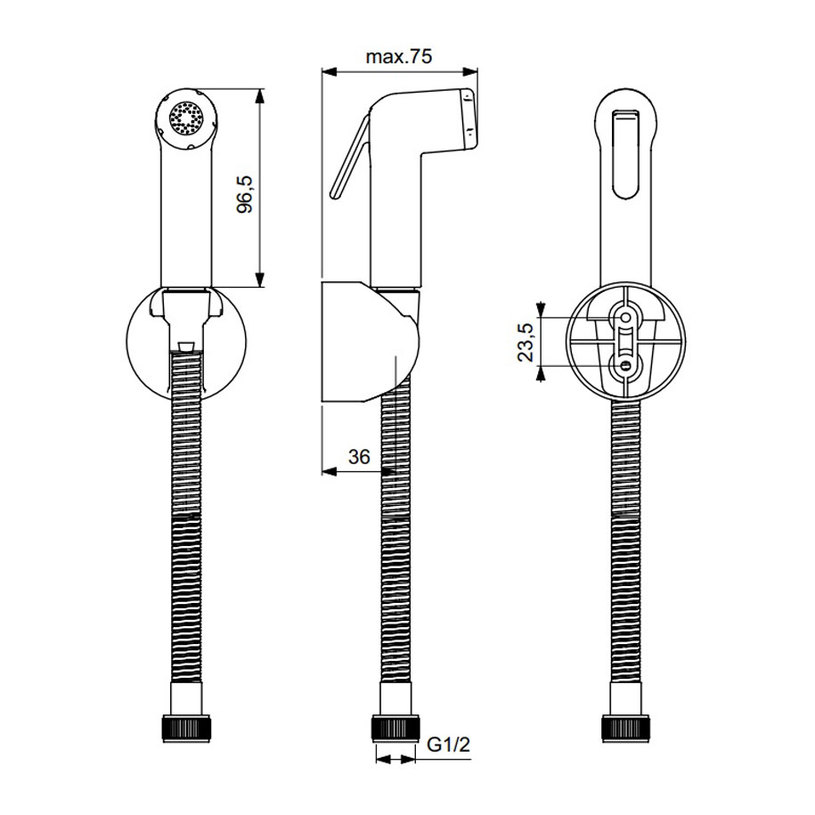 ХИГ. ДУШ КОМПЛЕКТ IDEALSPRAY B0595AA ХИГ. ДУШ КОМПЛЕКТ IDEALSPRAY B0595AA
