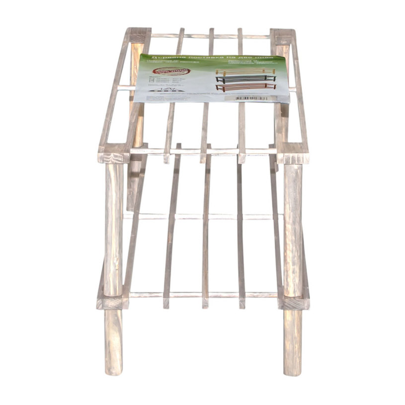 Дървена поставка за обувки - Бял бор Дървена поставка за обувки - Бял бор