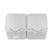 КОНТАКТ IP44 ДВОЕН БЯЛ MELOPLAM TONI КОНТАКТ IP44 ДВОЕН БЯЛ MELOPLAM TONI