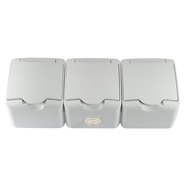 КОНТАКТ IP44 ТРОЕН БЯЛ MELOPLAM TONI КОНТАКТ IP44 ТРОЕН БЯЛ MELOPLAM TONI