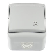 БУТОН ЗА ЗВЪНЕЦ IP44 БЯЛ MELOPLAM TONI БУТОН ЗА ЗВЪНЕЦ IP44 БЯЛ MELOPLAM TONI