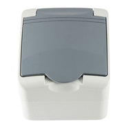 КОНТАКТ IP44 ЕДИНИЧЕН СИВ MELOPLAM TONI КОНТАКТ IP44 ЕДИНИЧЕН СИВ MELOPLAM TONI