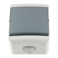 БУТОН СТЪЛБИЩЕН IP44 СИВ MELOPLAM TONI БУТОН СТЪЛБИЩЕН IP44 СИВ MELOPLAM TONI