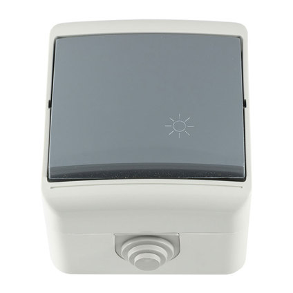 БУТОН СТЪЛБИЩЕН IP44 СИВ БУТОН СТЪЛБИЩЕН IP44 СИВ