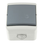 БУТОН ЗА ЗВЪНЕЦ IP44 СИВ MELOPLAM TONI БУТОН ЗА ЗВЪНЕЦ IP44 СИВ MELOPLAM TONI