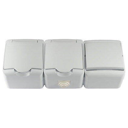 ТРОЙНА КОМБИНАЦИЯ IP44 К-Т2+КЛ.СХ.1 БЯЛ ТРОЙНА КОМБИНАЦИЯ IP44 К-Т2+КЛ.СХ.1 БЯЛ