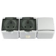 ТРОЙНА КОМБИНА IP44 К-Т2+КЛ.СХ.1 БЯЛ+П.К ТРОЙНА КОМБИНА IP44 К-Т2+КЛ.СХ.1 БЯЛ+П.К