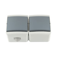 ДВОЙНА КОМБИНАЦИЯ IP44 ДВА КЛЮЧА СХ.1 СИВ MELOPLAM TONI ДВОЙНА КОМБИНАЦИЯ IP44 ДВА КЛЮЧА СХ.1 СИВ MELOPLAM TONI