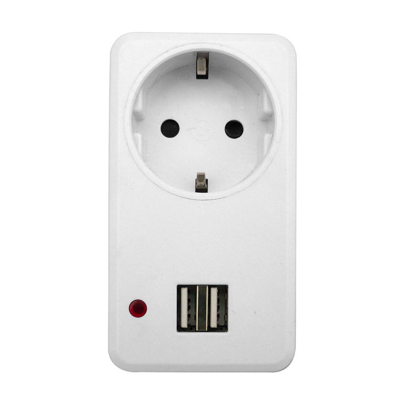 КОНТАКТ ШУКО + 2 USB-D1 КОНТАКТ ШУКО + 2 USB-D1