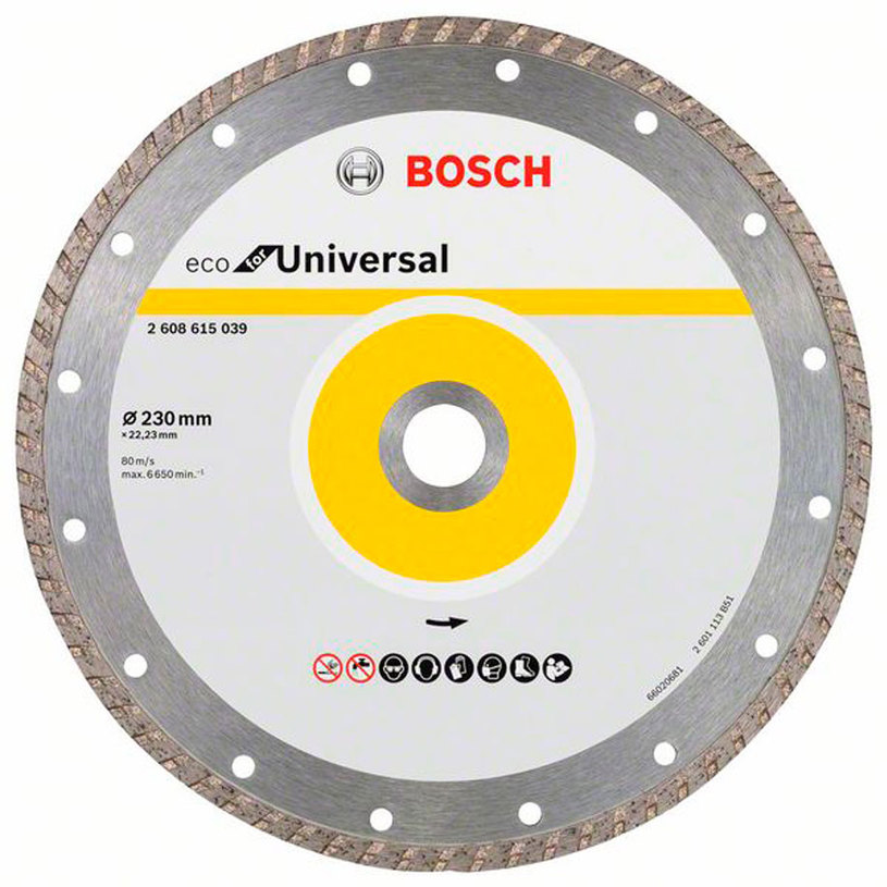 BOSCH, ДИАМ.ДИСК UNI. TURBO 230MM BOSCH, ДИАМ.ДИСК UNI. TURBO 230MM