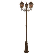 &Троен фенер 200cm златна патина3xЕ27^^^ &Троен фенер 200cm златна патина3xЕ27^^^