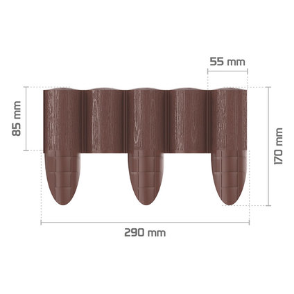 CELLFAST ГРАДИНСКА ОГРАДА 2.4м 8брх30см CELLFAST ГРАДИНСКА ОГРАДА 2.4м 8брх30см