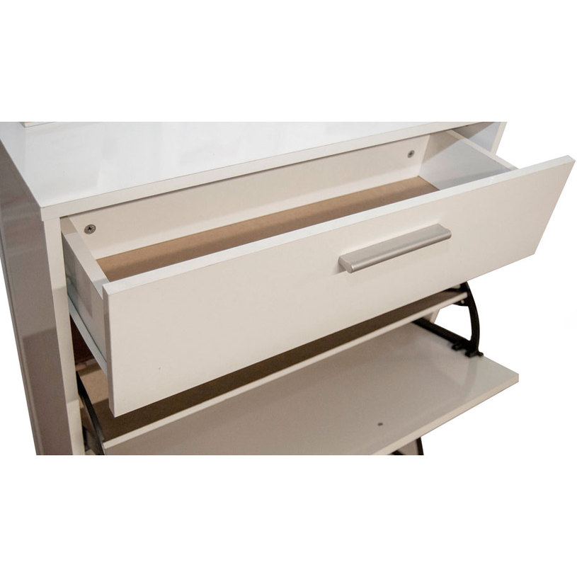 ШКАФ ЗА ОБУВКИ 2ВРАТИ БЯЛ ГЛАНЦ70X29X100 ШКАФ ЗА ОБУВКИ 2ВРАТИ БЯЛ ГЛАНЦ70X29X100