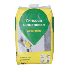 WEBER ГИПСОВА ШПАКЛОВКА C700 САТЕН 20KG WEBER ГИПСОВА ШПАКЛОВКА C700 САТЕН 20KG