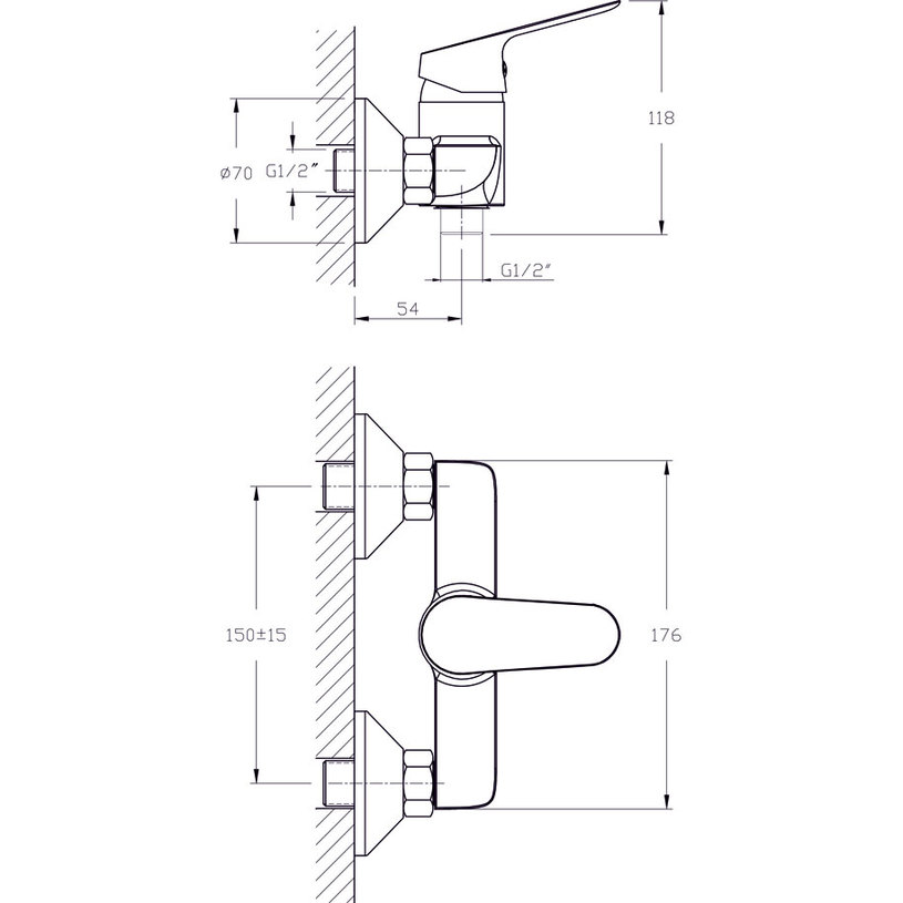 &СМЕСИТЕЛ LINNI ЗА ДУШ INTER CERAMIC &СМЕСИТЕЛ LINNI ЗА ДУШ INTER CERAMIC