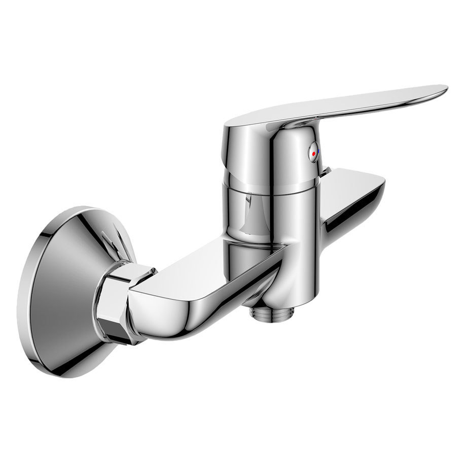 Смесител за душ INTER CERAMIC LINNI – стенен, едноръкохватков, с душ комплект