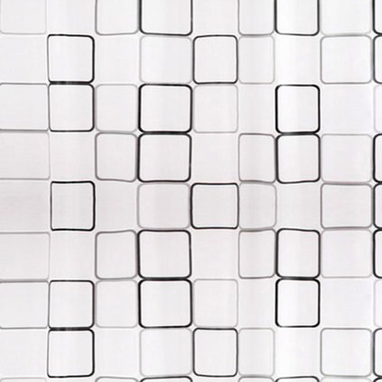 PEVA ЗАВЕСА ЗА БАНЯ - ЧЕРНО-БЕЛИ КВАДР PEVA ЗАВЕСА ЗА БАНЯ - ЧЕРНО-БЕЛИ КВАДР