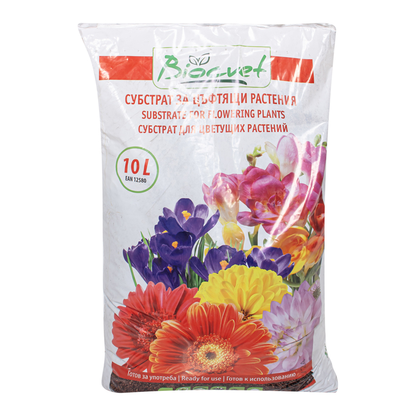 СУБСТРАТ ЗА ЦЪФТЯЩИ 10Л BIOCVETбез 2 СУБСТРАТ ЗА ЦЪФТЯЩИ 10Л BIOCVETбез 2
