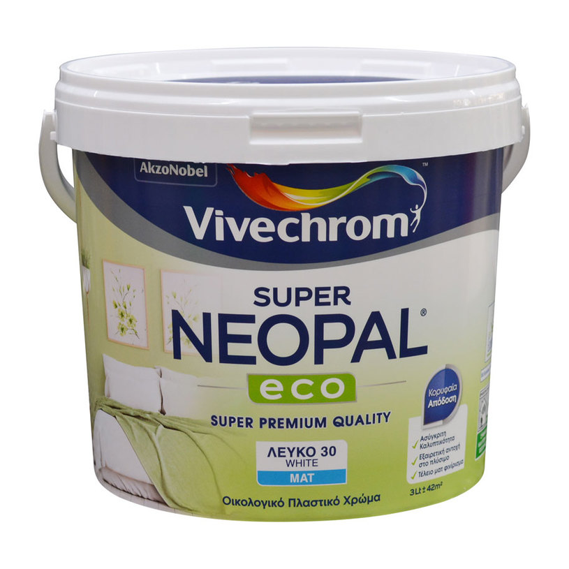 SUPER NEOPAL ECO ИНТЕРИОРНА БЯЛА БОЯ 3 L SUPER NEOPAL ECO ИНТЕРИОРНА БЯЛА БОЯ 3 L