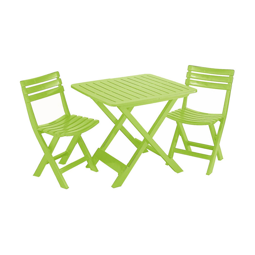 СЕТ CAMPING 1 МАСА, ДВА СТОЛА LIME GREEN СЕТ CAMPING 1 МАСА, ДВА СТОЛА LIME GREEN