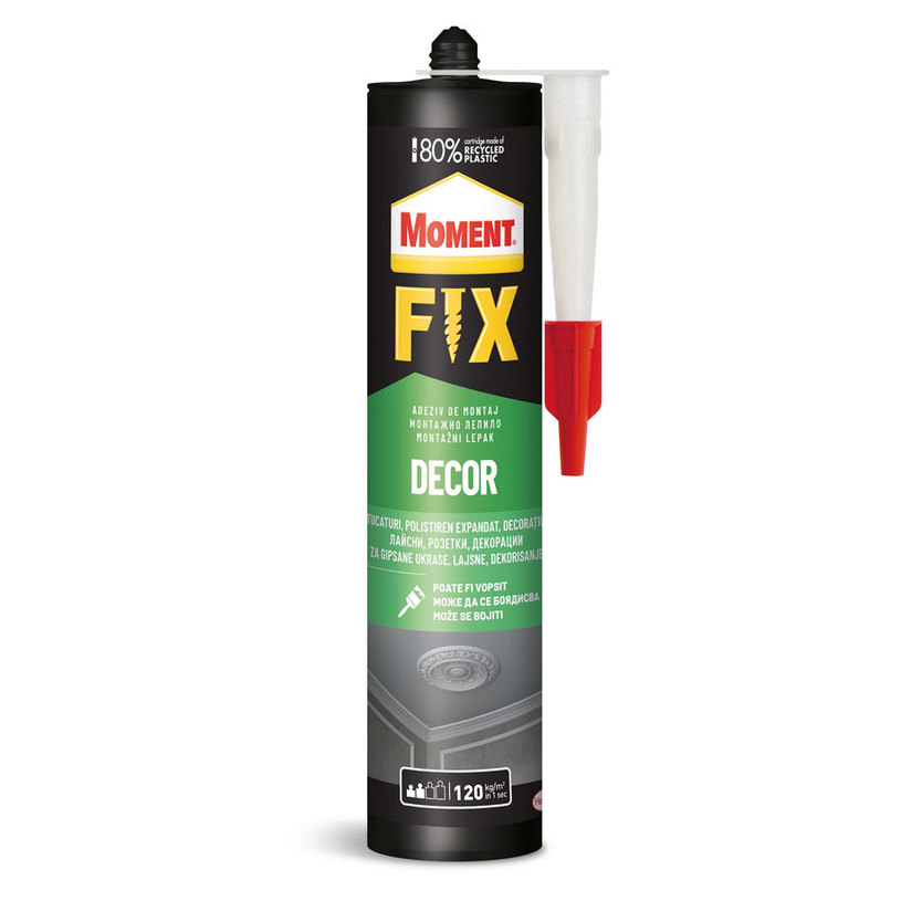 FIX DECOR МОНТАЖНО ЛЕПИЛО БЯЛО 400 g FIX DECOR МОНТАЖНО ЛЕПИЛО БЯЛО 400 g