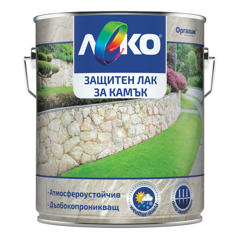 LEKO ЗАЩИТЕН ЛАК ЗА КАМЪК БЕЗЦВЕТЕН 2.5L LEKO ЗАЩИТЕН ЛАК ЗА КАМЪК БЕЗЦВЕТЕН 2.5L