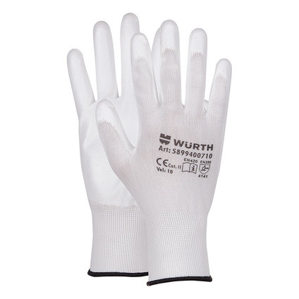 МОНТАЖНИ РЪКАВИЦИ PU KOMFORT БЕЛИ 9 МОНТАЖНИ РЪКАВИЦИ PU KOMFORT БЕЛИ 9