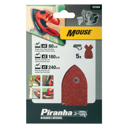 STANLEY MOUSE SHEET QUICK FIT ASST 5 PCS STANLEY MOUSE SHEET QUICK FIT ASST 5 PCS