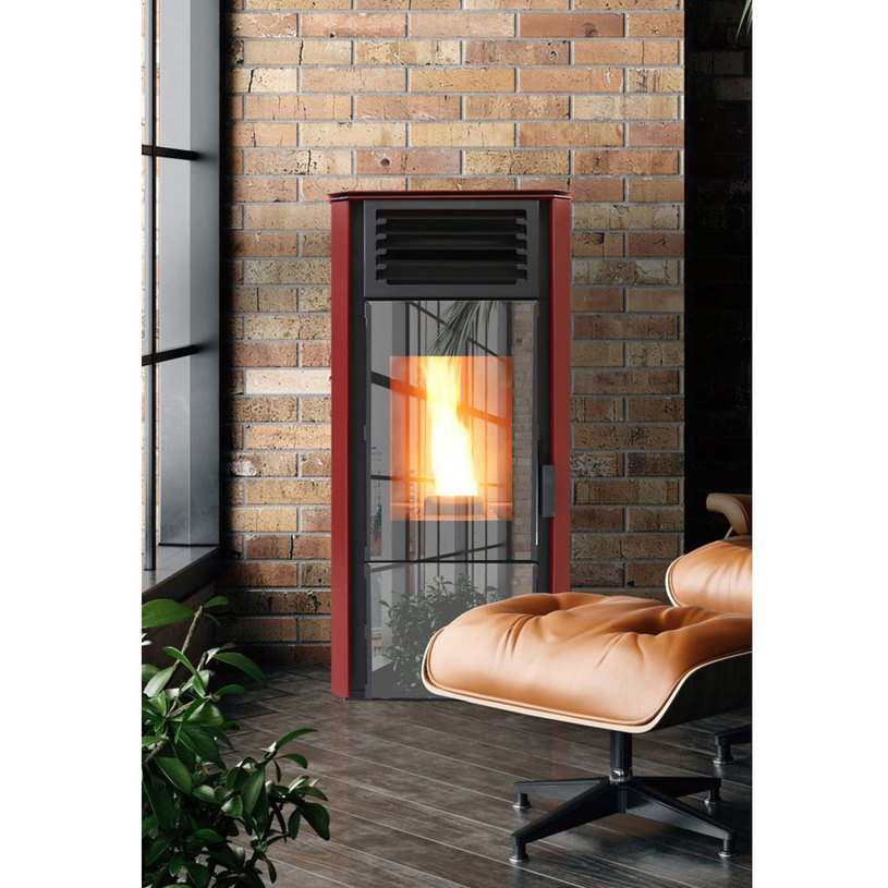ПЕЛЕТНА КАМИНА VPBS8 CHROM BURGUNDY ПЕЛЕТНА КАМИНА VPBS8 CHROM BURGUNDY