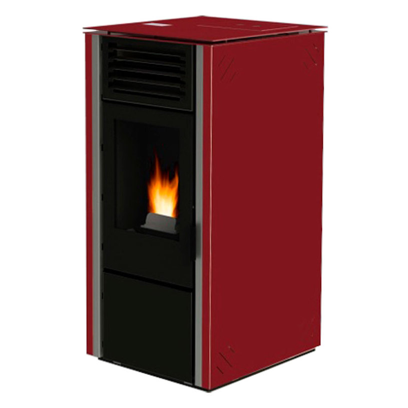 ПЕЛЕТНА КАМИНА VPBS10 CHROM BURGUNDY ПЕЛЕТНА КАМИНА VPBS10 CHROM BURGUNDY