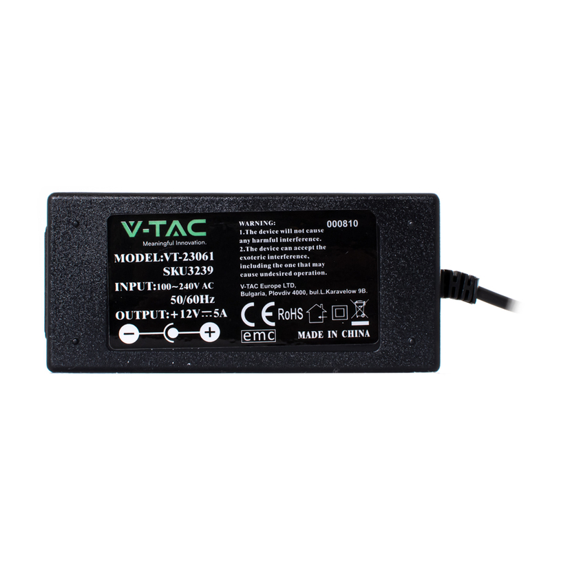 LED ТРАНСФОРМАТОР 60W 12V 5A IP44 LED ТРАНСФОРМАТОР 60W 12V 5A IP44