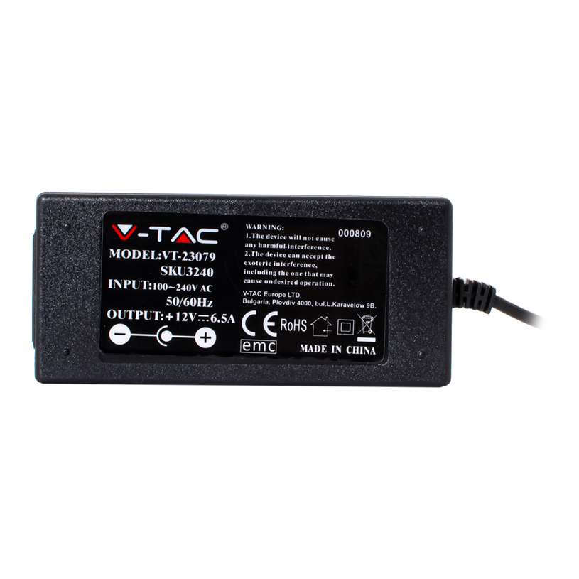 LED ТРАНСФОРМАТОР 78W 12V 6.5A IP44 LED ТРАНСФОРМАТОР 78W 12V 6.5A IP44