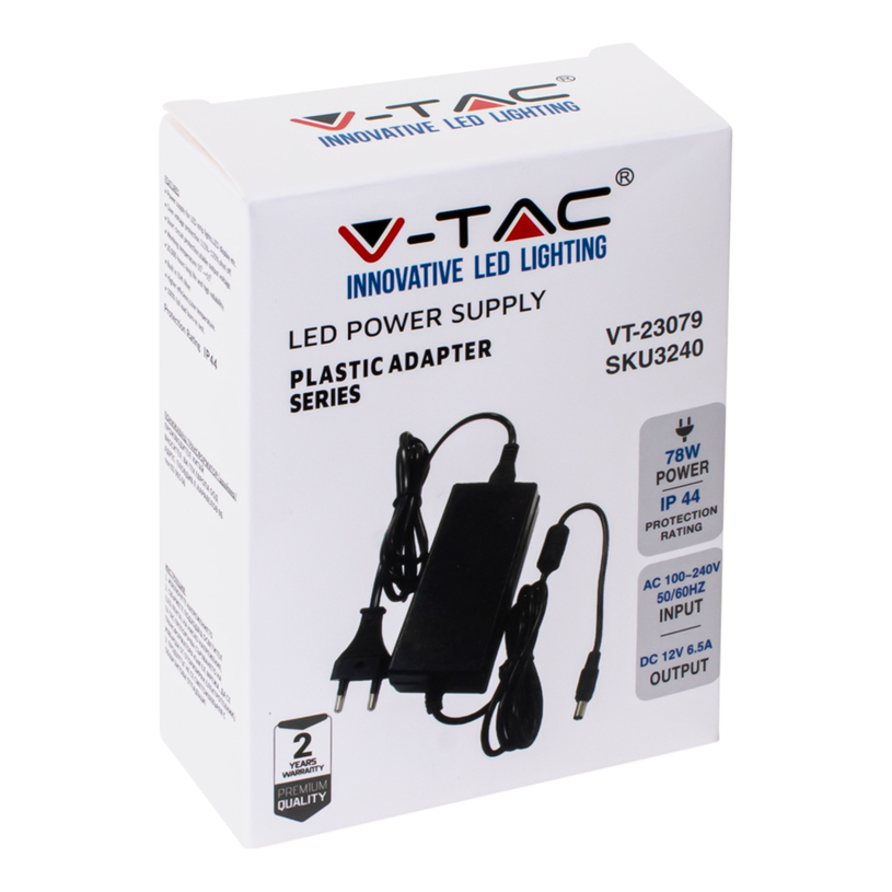 LED ТРАНСФОРМАТОР 78W 12V 6.5A IP44 LED ТРАНСФОРМАТОР 78W 12V 6.5A IP44