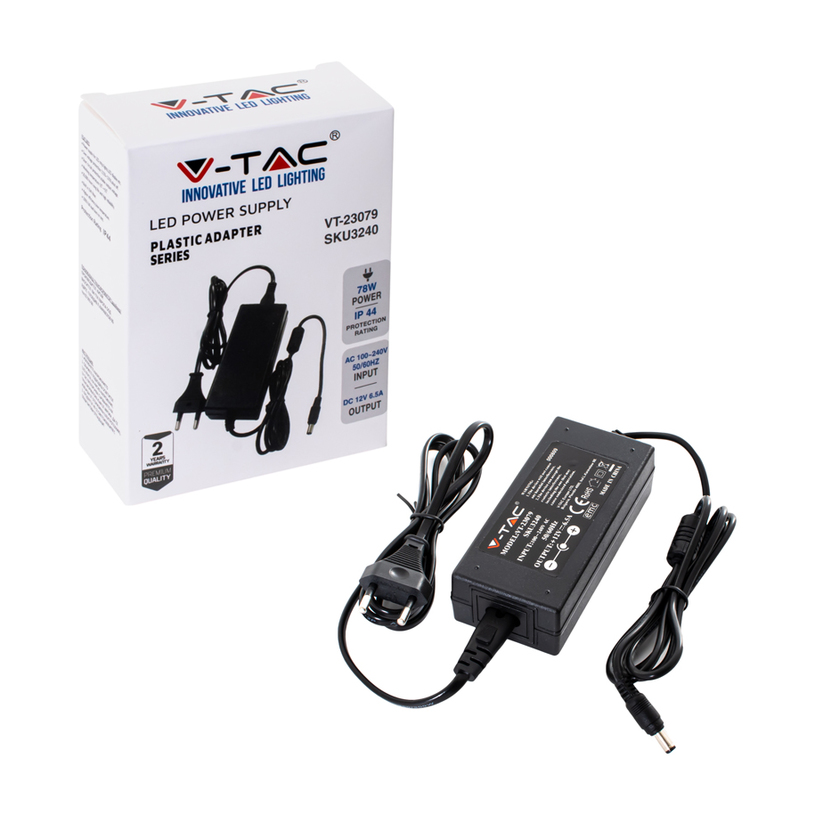 LED ТРАНСФОРМАТОР 78W 12V 6.5A IP44 LED ТРАНСФОРМАТОР 78W 12V 6.5A IP44