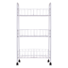 СТЕЛАЖ НА КОЛЕЛА 3 НИВА БЯЛ INTRADEDEPO СТЕЛАЖ НА КОЛЕЛА 3 НИВА БЯЛ INTRADEDEPO