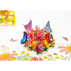 КАРТИЧКА POP-UP "ЦВЕТЯ И ПЕПЕРУДИ" КАРТИЧКА POP-UP "ЦВЕТЯ И ПЕПЕРУДИ"