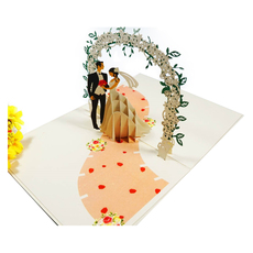 КАРТИЧКА POP-UP "БУЛКА И МЛАДОЖЕНЕЦ" КАРТИЧКА POP-UP "БУЛКА И МЛАДОЖЕНЕЦ"