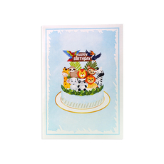 КАРТИЧКА POP-UP "ТОРТА С ЖИВОТНИ" КАРТИЧКА POP-UP "ТОРТА С ЖИВОТНИ"