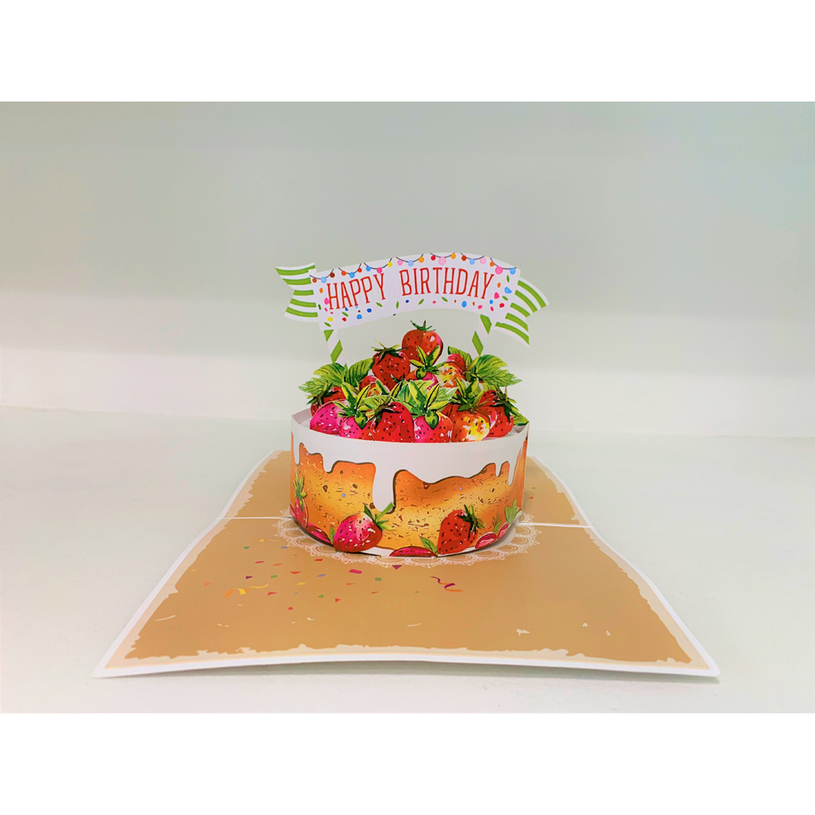 КАРТИЧКА POP-UP "ТОРТА С ЯГОДИ" КАРТИЧКА POP-UP "ТОРТА С ЯГОДИ"